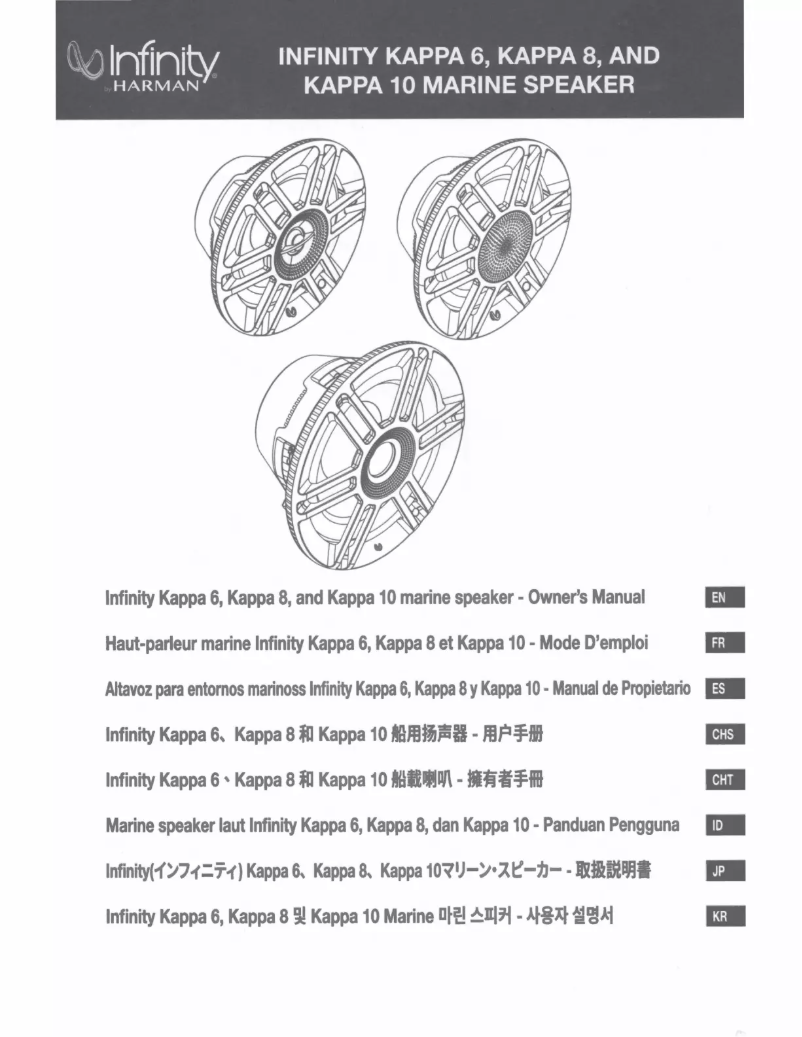 Page 1 de la notice Manuel utilisateur Infinity KAPPA1010MAM