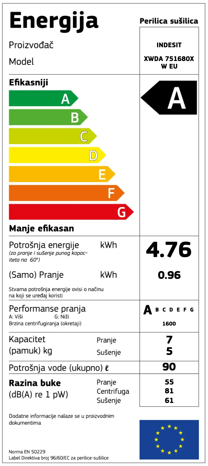 Image de la première page du manuel de l'appareil XWDA 751680X W EU
