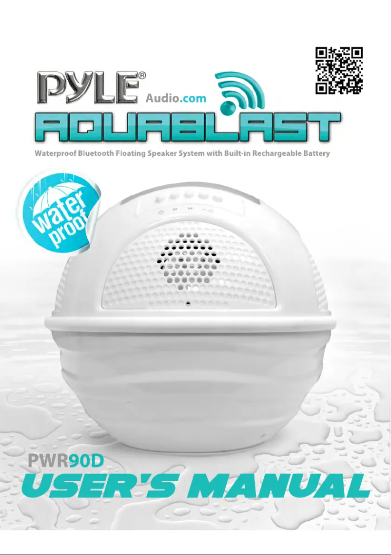 Page 1 de la notice Manuel utilisateur Pyle Aqua Blast PWR90D