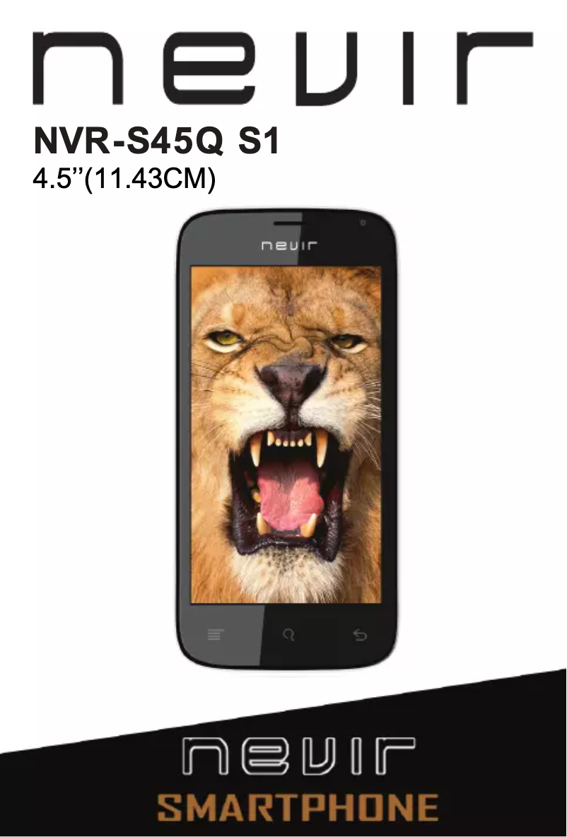 Page 1 de la notice Manuel utilisateur Nevir NVR-S45Q S1