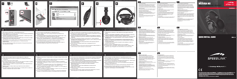 Page 1 de la notice Manuel utilisateur Speed-Link Medusa NX SL-8797