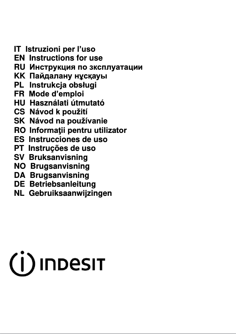Page n°1 - Instructions / montage Indesit IHVP 6.4 LL K