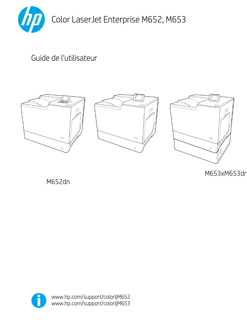Página 1 del manual Manual de usuario HP Color LaserJet Enterprise M652