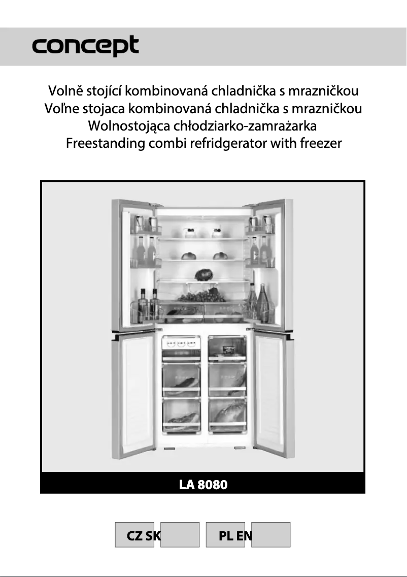 Page 1 de la notice Manuel utilisateur Concept LA8080wh