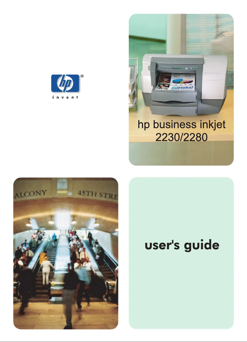 Page n°1 - Manuel utilisateur HP Business Inkjet 2280