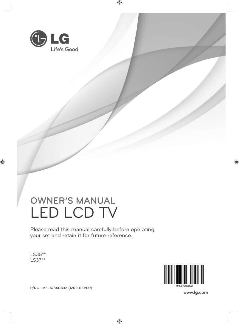 Page 1 of the manual User Manual LG 22LS3700