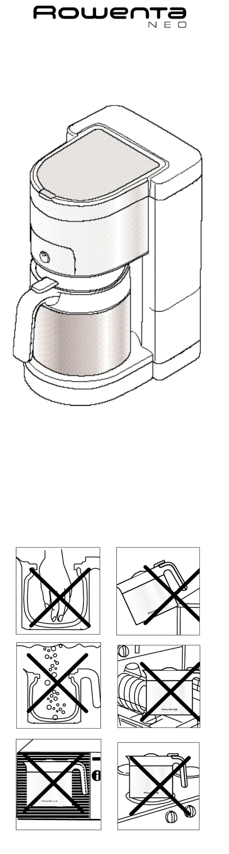 Página 1 del manual Manual de usuario Rowenta CG3508 Neo