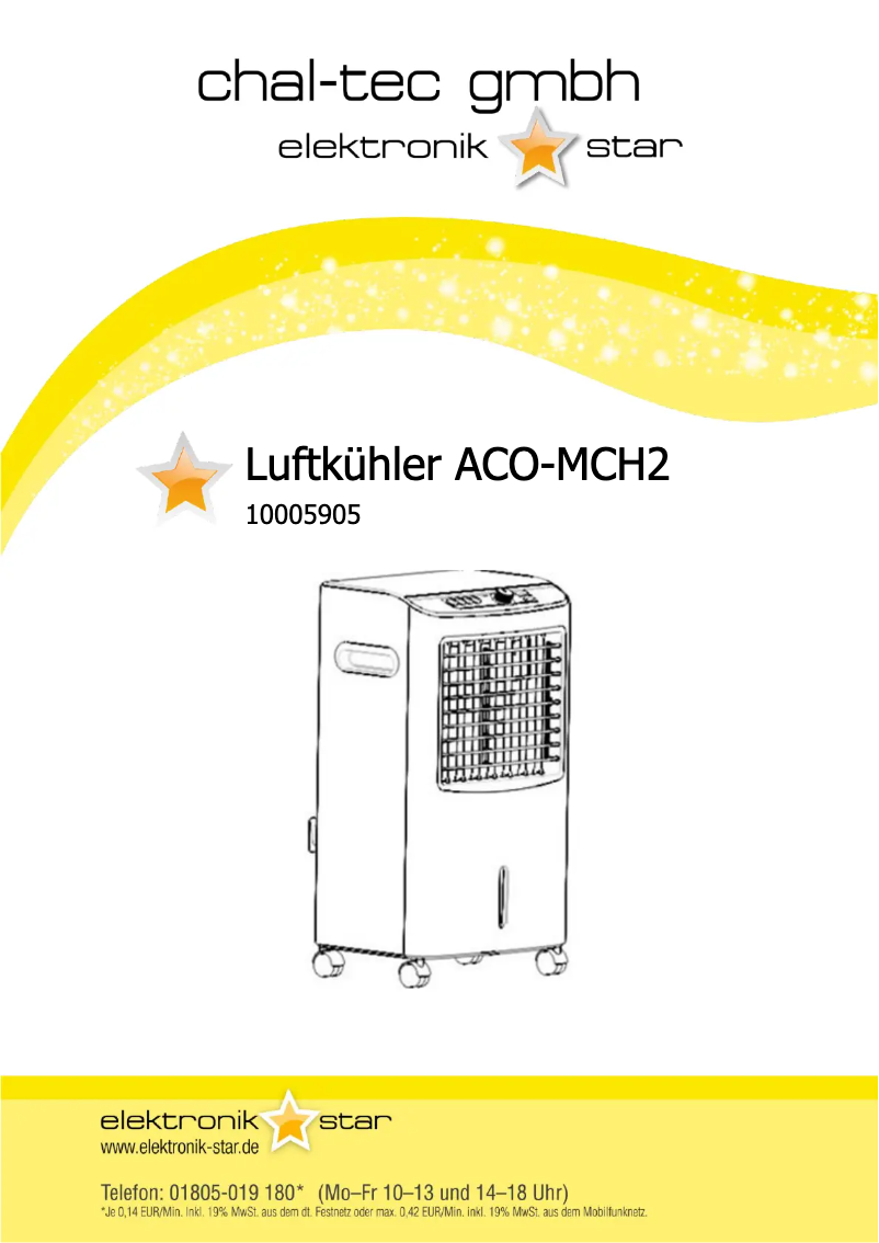 Page 1 de la notice Manuel utilisateur Klarstein MCH-2