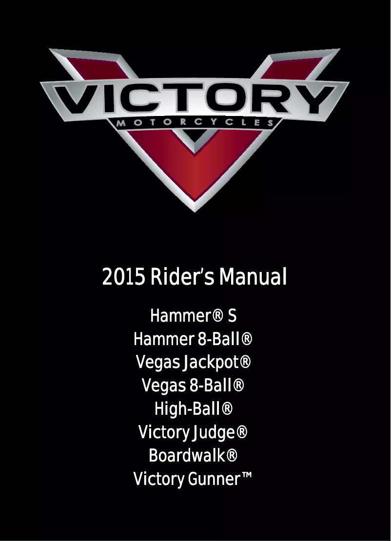 Page 1 de la notice Manuel utilisateur Victory Hammer S (2015)
