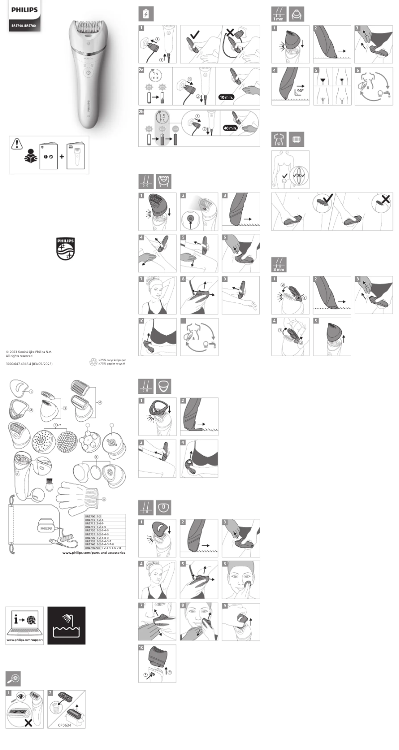 Page n°1 - Manuel utilisateur Philips Series 8000 BRE712