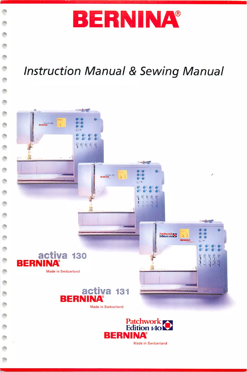 Page 1 de la notice Manuel utilisateur Bernina Activa 130