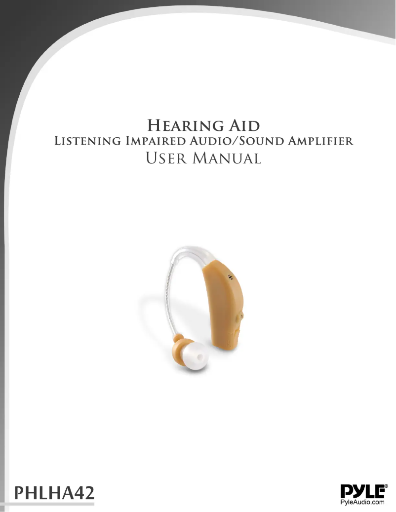 Page 1 de la notice Manuel utilisateur Pyle PHLHA42