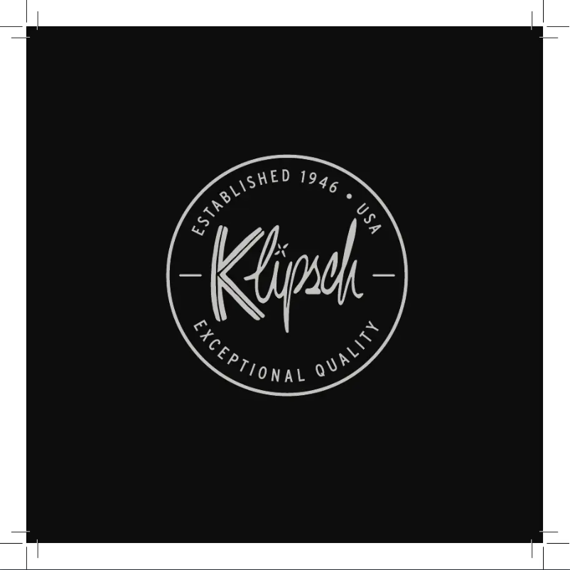 Page 1 de la notice Manuel utilisateur Klipsch GIG XXL