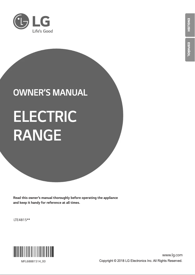 Page 1 of the manual User Manual LG LTE4815BM
