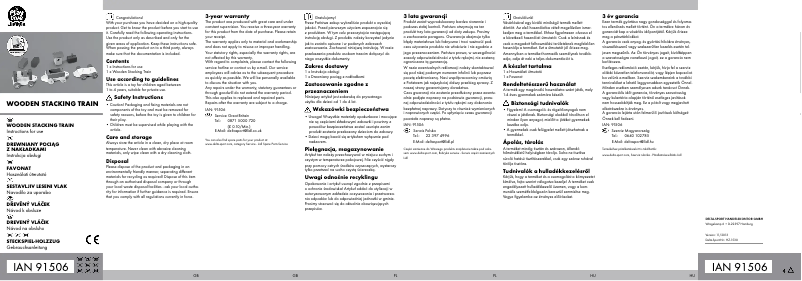 Page 1 de la notice Manuel utilisateur Playtive IAN 91506