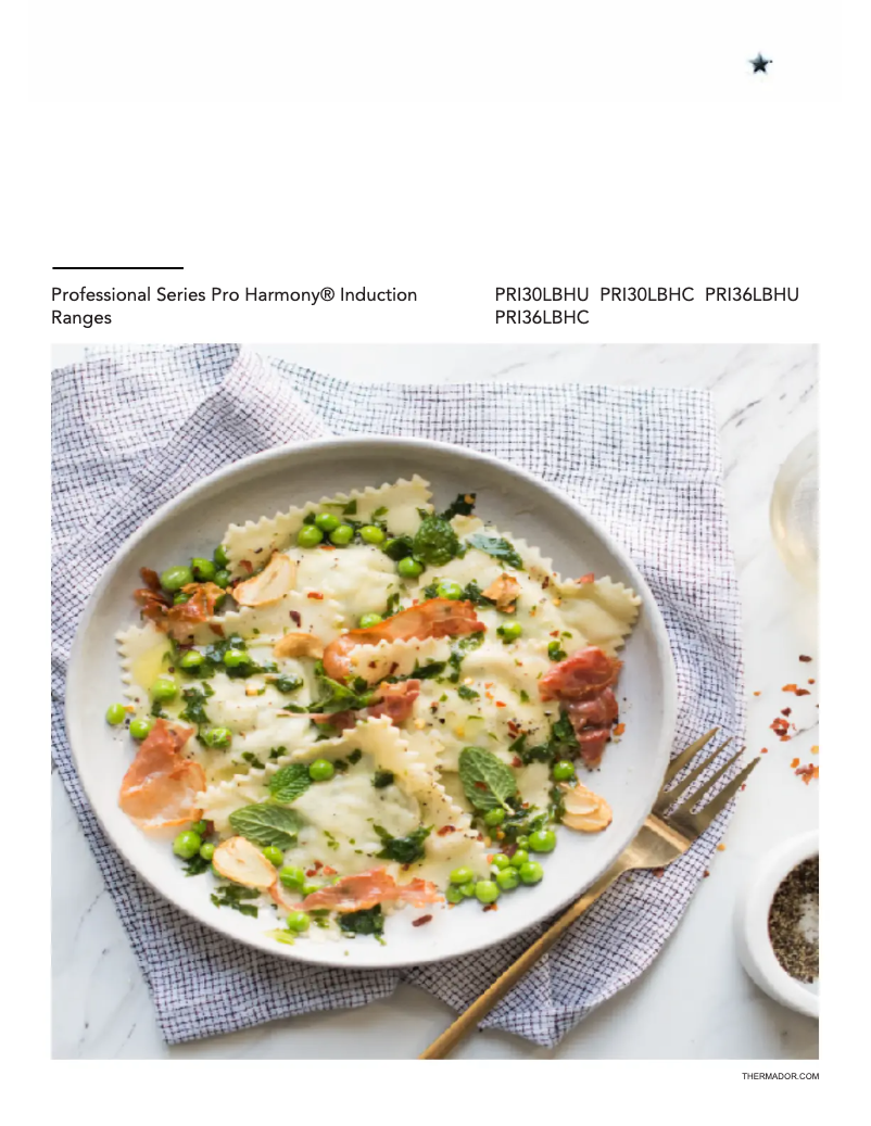Page 1 de la notice Manuel utilisateur Thermador PRI30LBHU