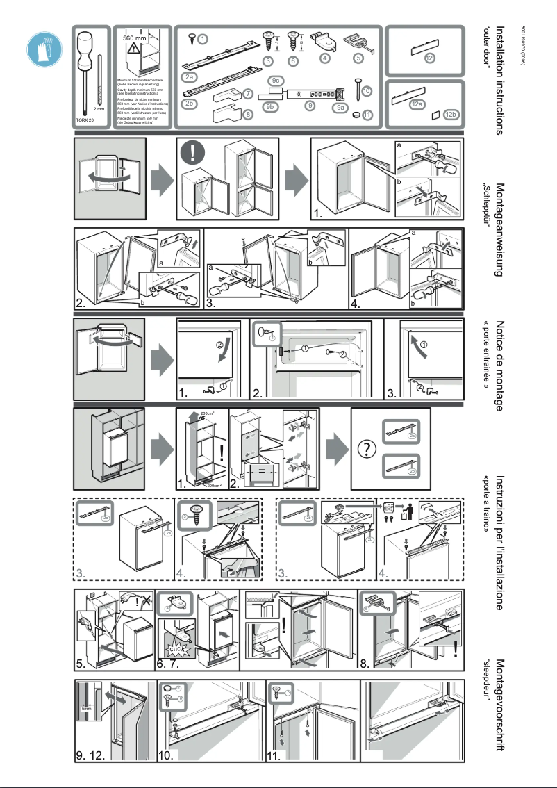 Page 1 of the manual Instructions / Assembly Neff K1554XSF0