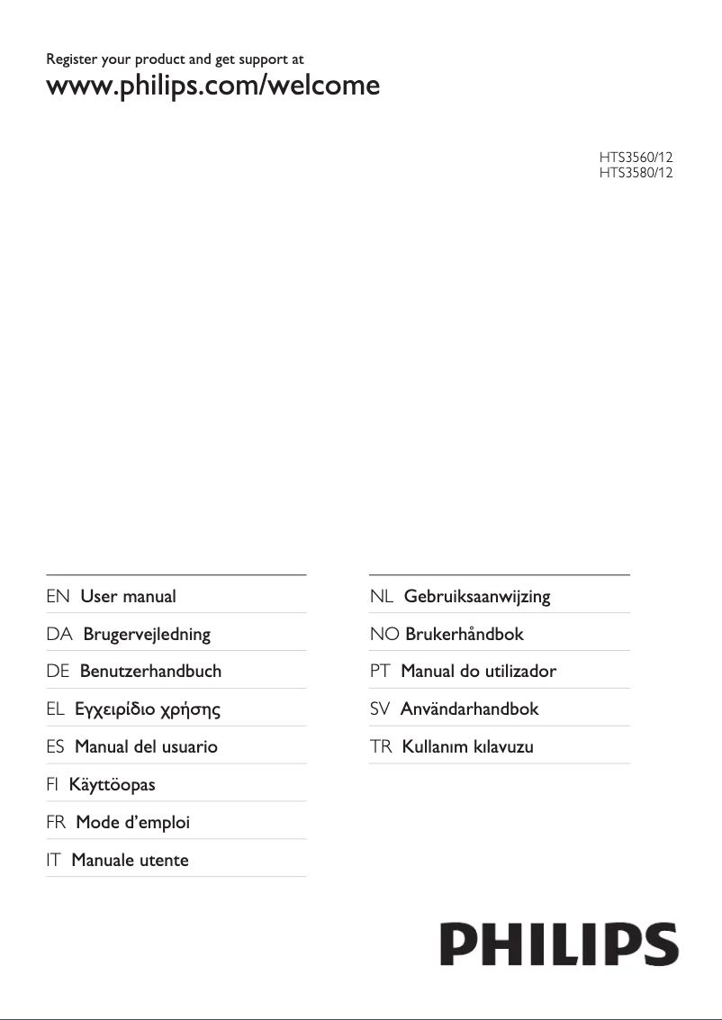 Página 1 del manual Manual de usuario Philips HTS3580