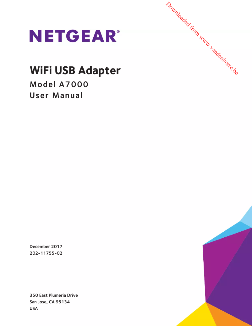 Page 1 de la notice Manuel utilisateur Netgear A7000