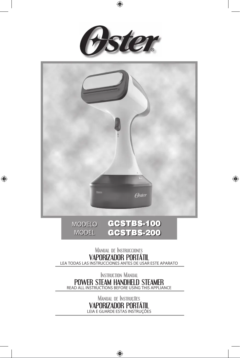 Page 1 de la notice Manuel utilisateur Oster GCSTBS-200