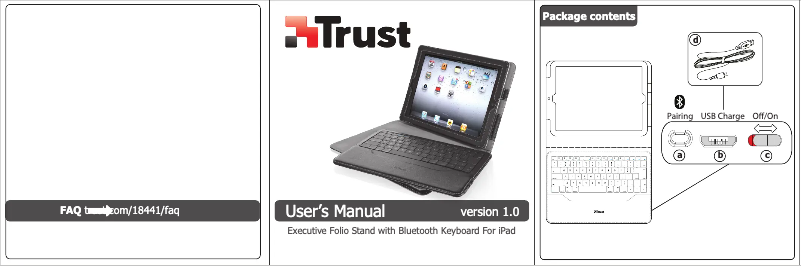 Page 1 de la notice Manuel utilisateur Trust 18446