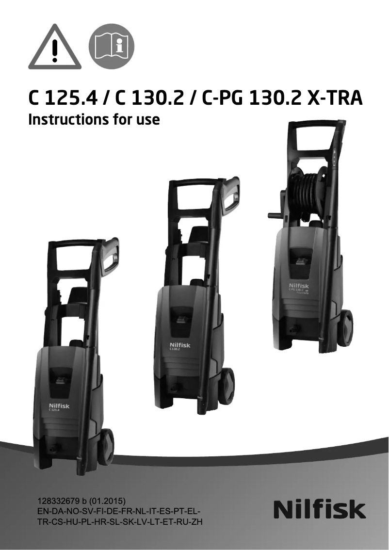 Page 1 de la notice Manuel utilisateur Nilfisk C 130.2-8 PAD