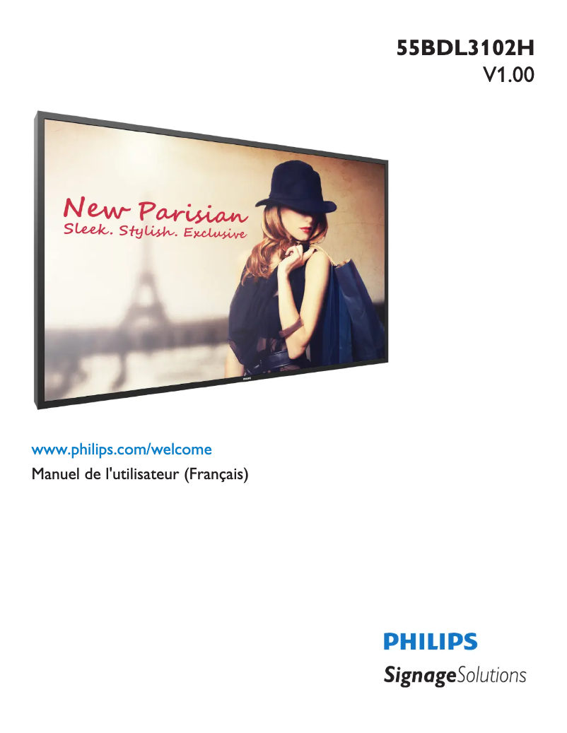 Page n°1 - Manuel utilisateur Philips 55BDL3102H