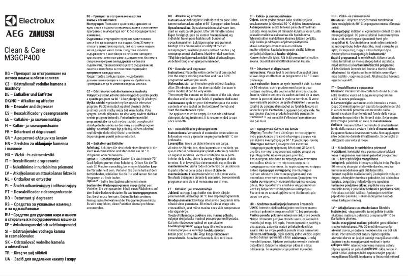 Página 1 del manual Manual de usuario Electrolux M3GCP400
