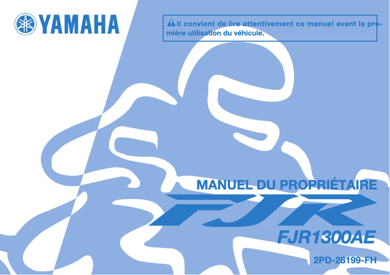 Page 1 de la notice Manuel utilisateur Yamaha FJR1300AE (2015)