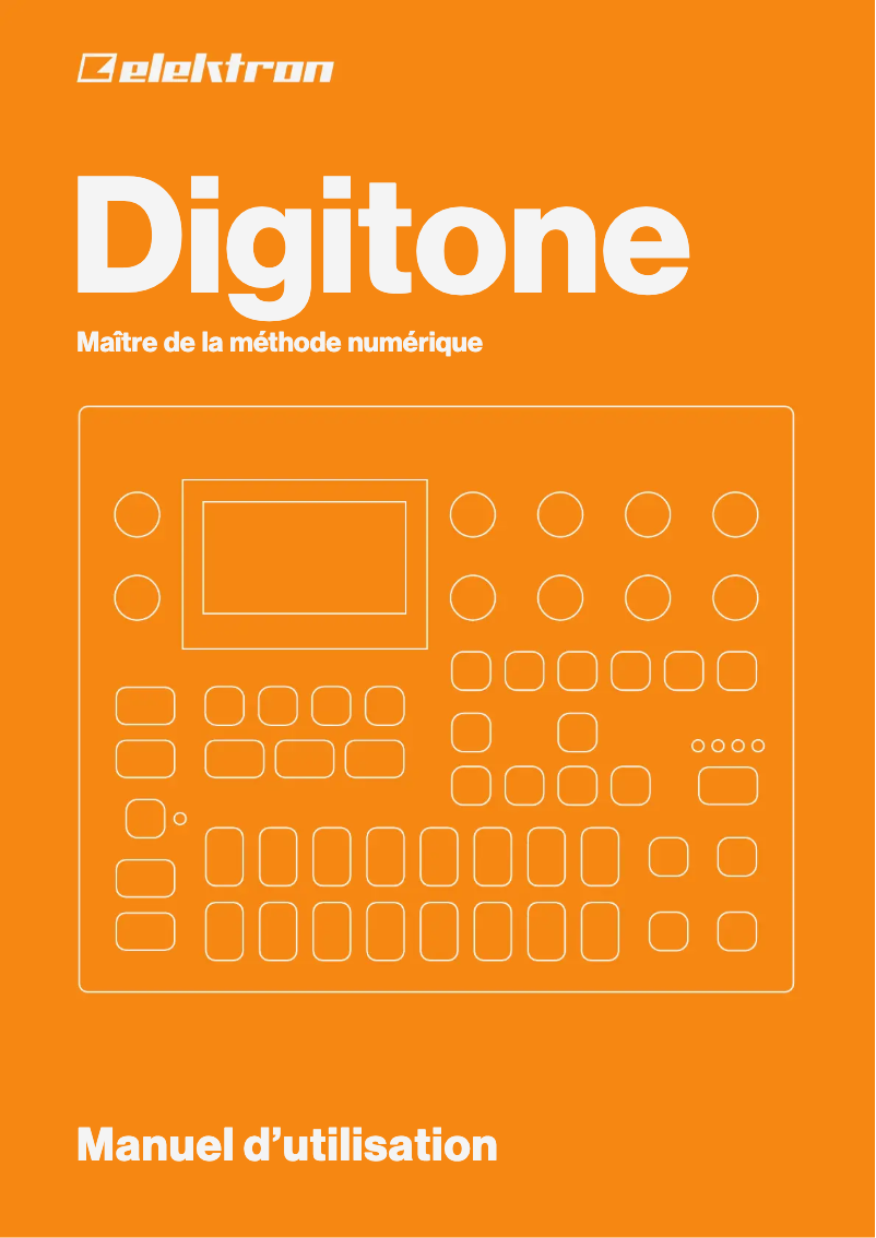 Page 1 of the manual User Manual Elektron Digitone