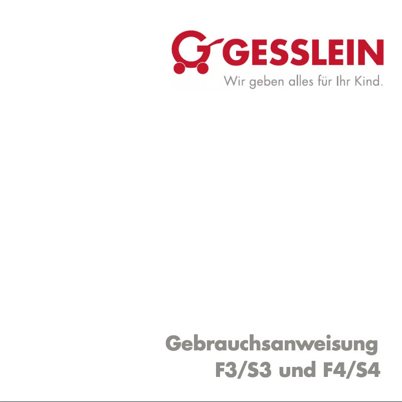 Page 1 de la notice Manuel utilisateur Gesslein F3