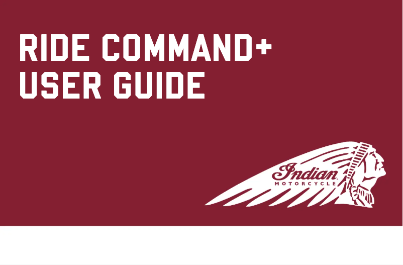 Página 1 del manual Manual de usuario Indian Ride Command+ (2025)
