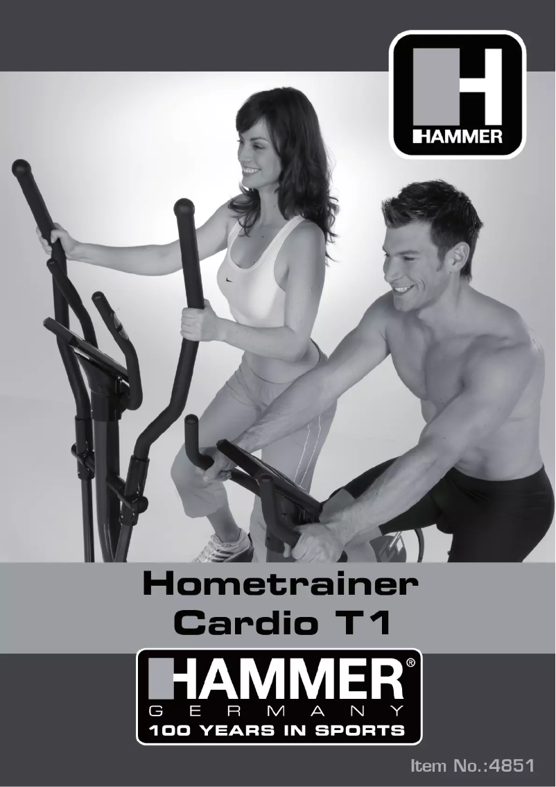 Page 1 de la notice Manuel utilisateur Hammer Cardio T1