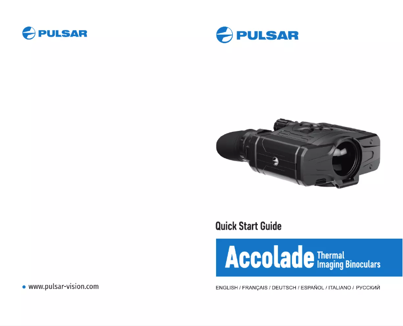 Page 1 de la notice Manuel utilisateur Pulsar Accolade XP50