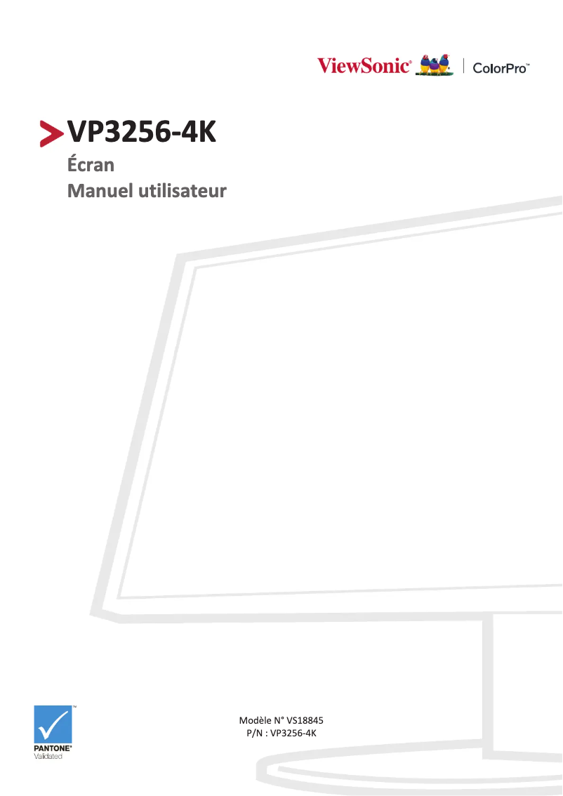 Página 1 del manual Manual de usuario Viewsonic VP3256-4K