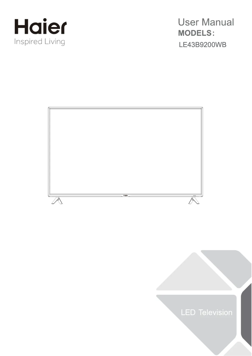 Página 1 del manual Manual de usuario Haier LE43B9200WB