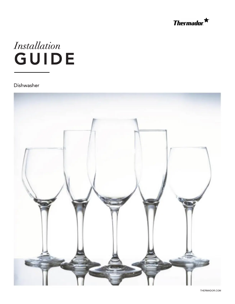 Page 1 de la notice Guide d'installation Thermador DWHD660EPR