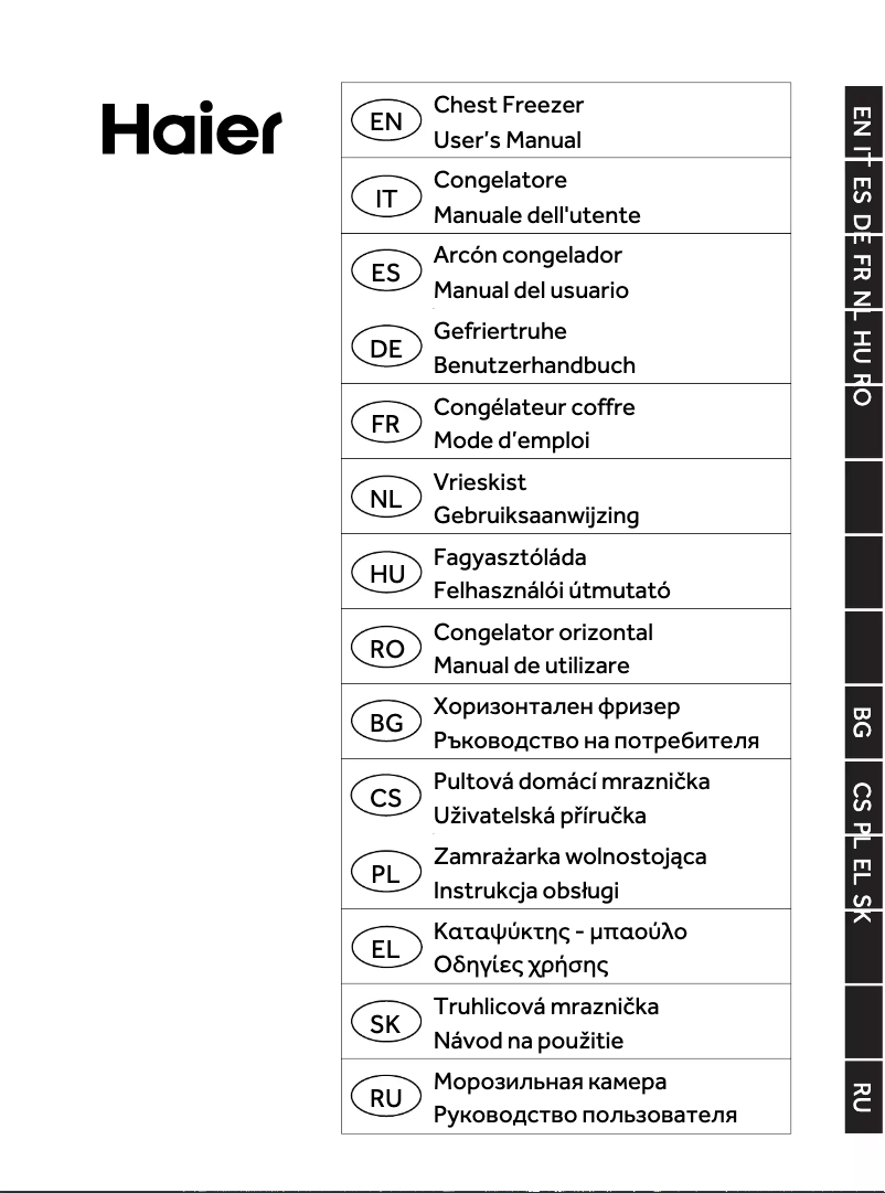 Página 1 del manual Manual de instrucciones Haier HCE520EK