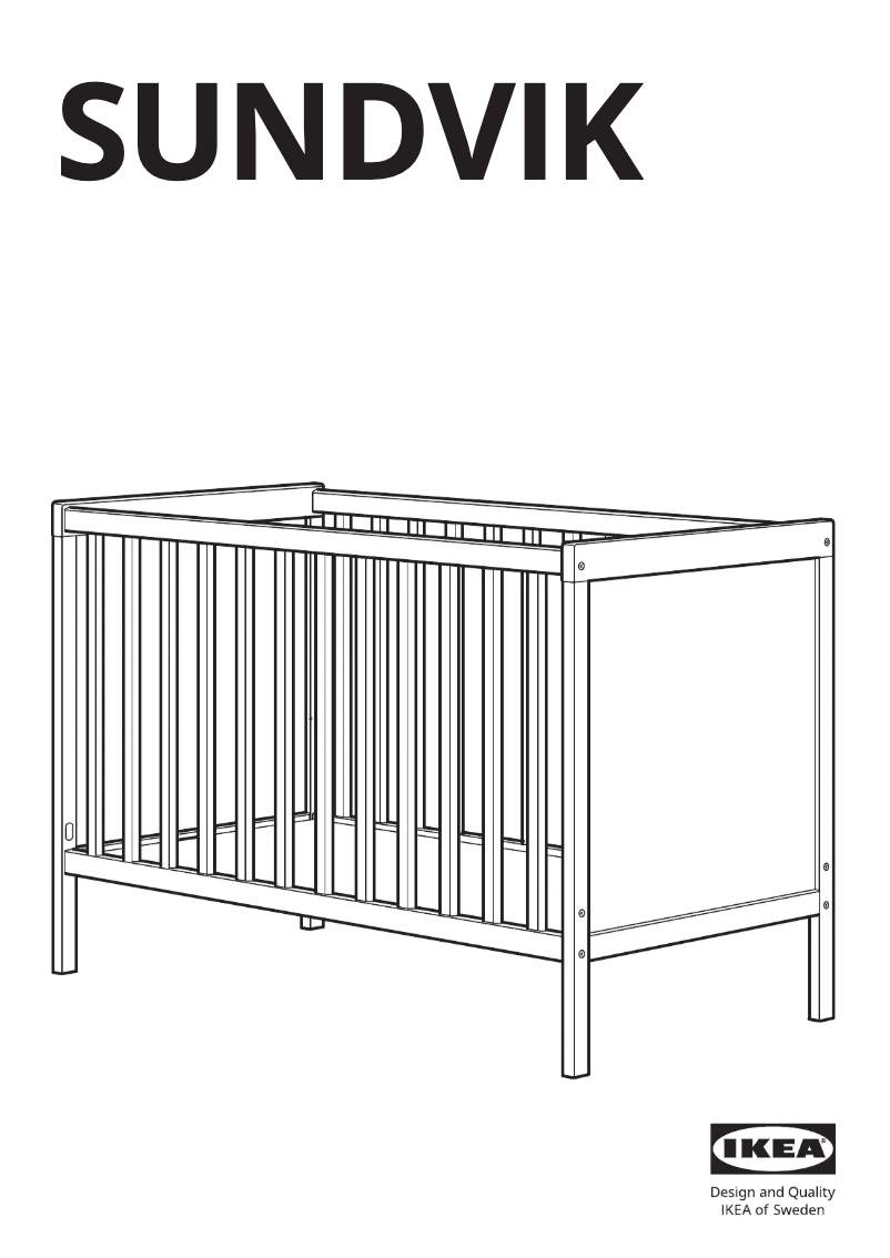 Page 1 de la notice Manuel utilisateur Ikea SUNDVIK 205.435.91