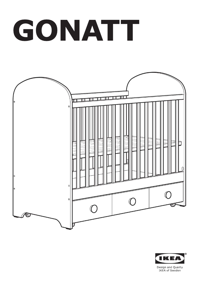 Page 1 de la notice Manuel utilisateur Ikea GONATT 704.889.26