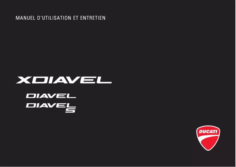 Page 1 of the manual User Manual Ducati XDiavel (2017)