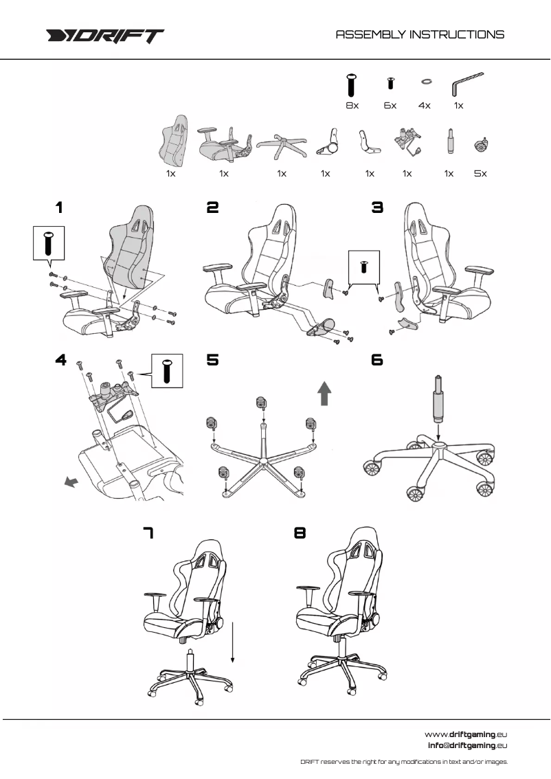Page 1 de la notice Manuel utilisateur Drift DR100