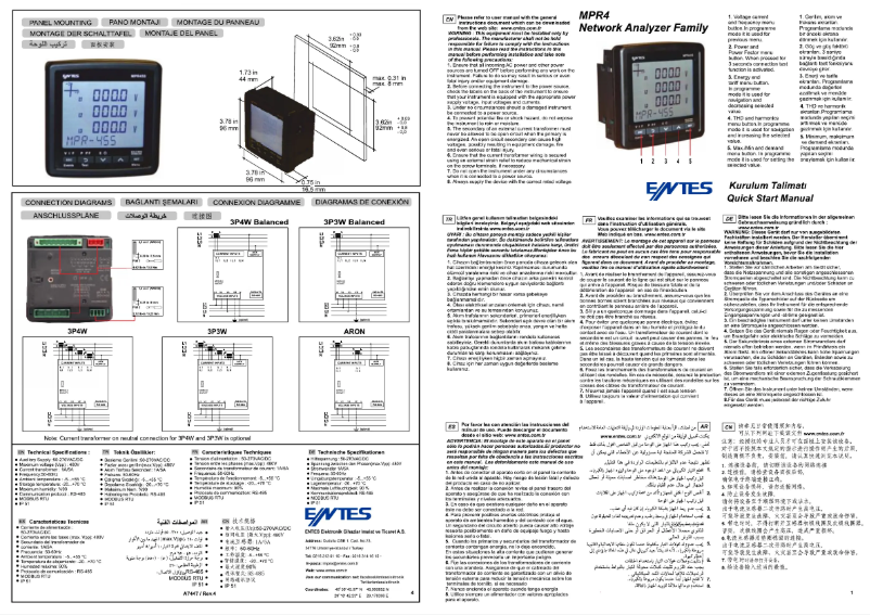 Page 1 de la notice Manuel utilisateur ENTES MPR-47S-96