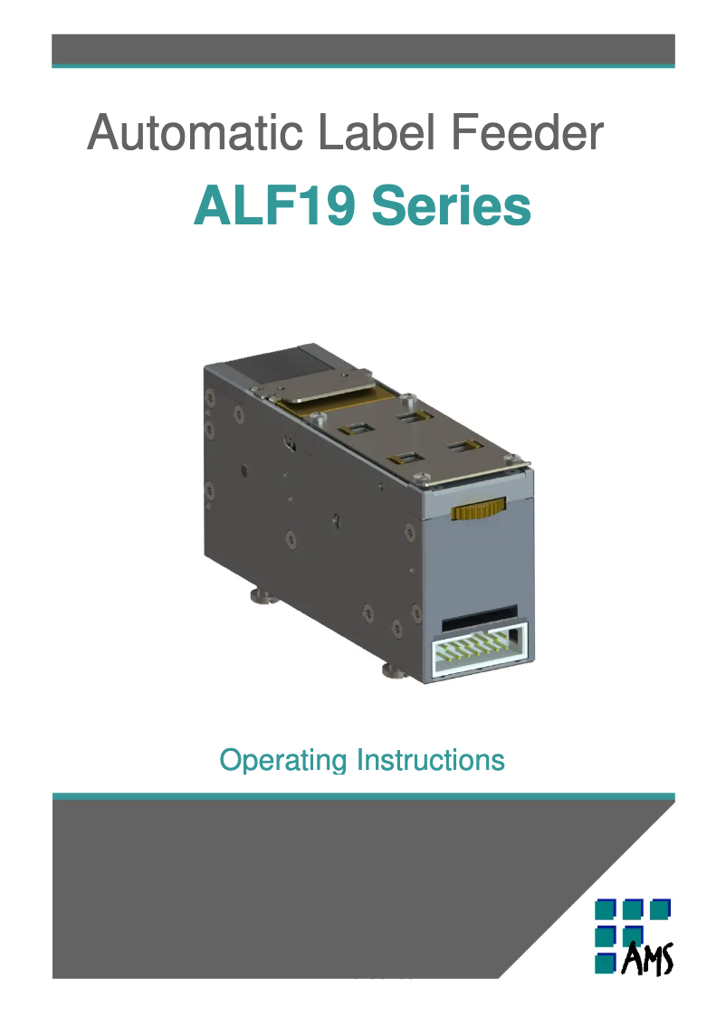 Page 1 of the manual User Manual Brady ALF19