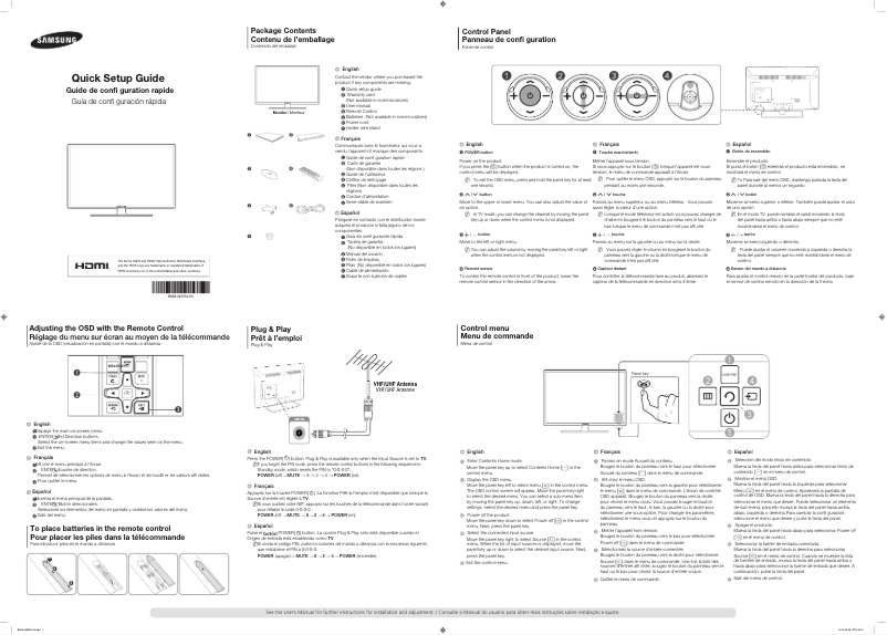Página 1 del manual Manual de usuario Samsung SyncMaster H46B