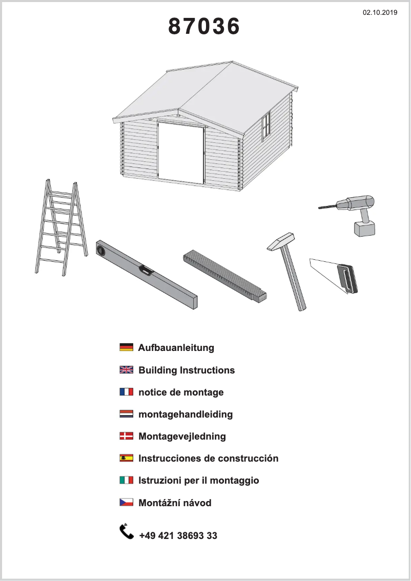 Page 1 de la notice Manuel utilisateur Karibu Vollerwiek 6