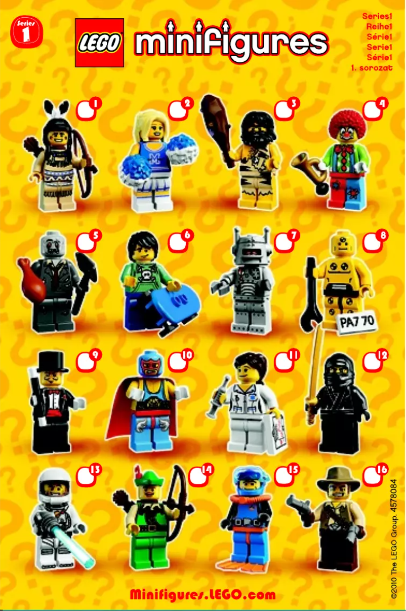 Página 1 del manual Manual de usuario Lego Minifigures 8683