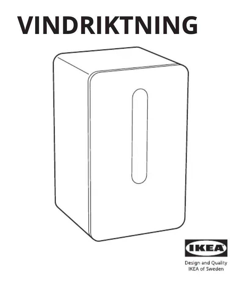 Page 1 de la notice Manuel utilisateur Ikea VINDRIKTNING 504.982.43