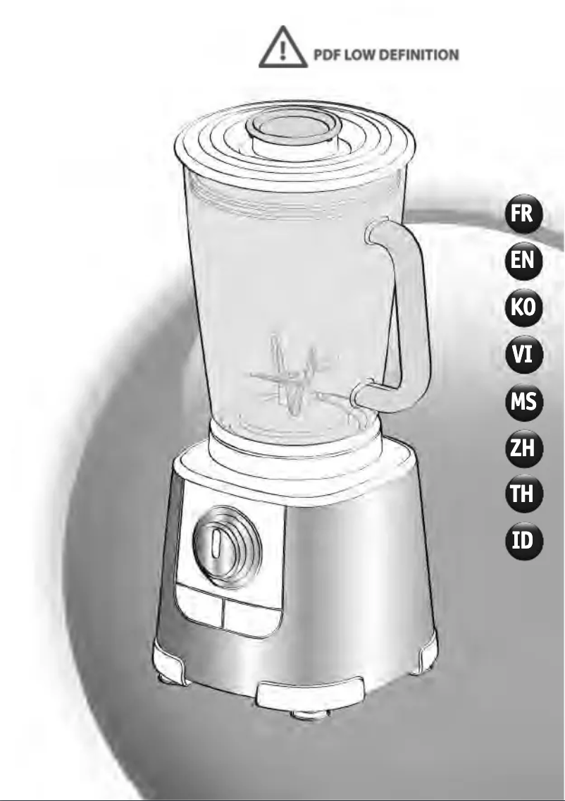 Page 1 de la notice Manuel utilisateur Tefal Mastermix BL800G