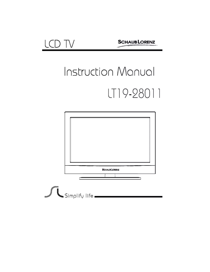 Page 1 de la notice Manuel utilisateur Schaub Lorenz LT19-28011